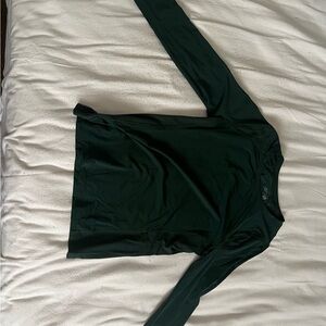 Aerie Dark Green Long Sleeve Shirt